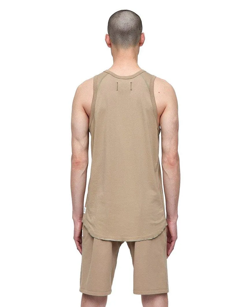Tank Top Pima Jersey Khaki