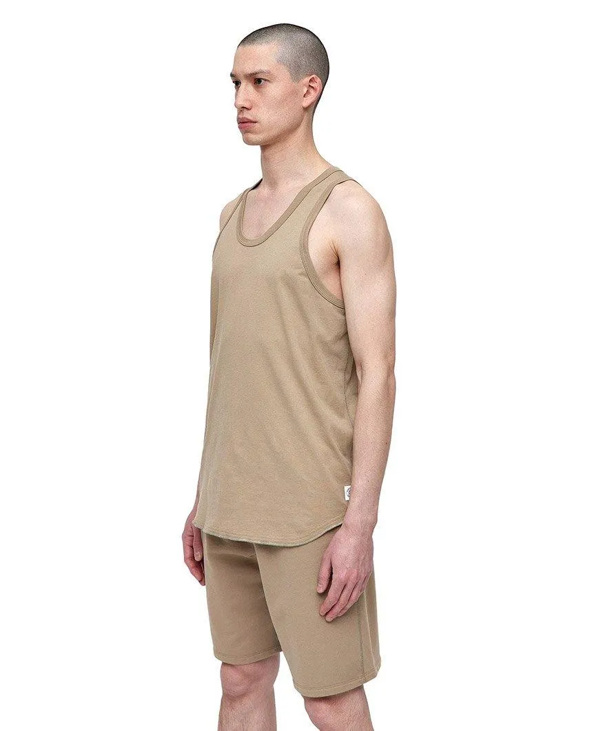 Tank Top Pima Jersey Khaki