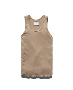 Tank Top Pima Jersey Khaki