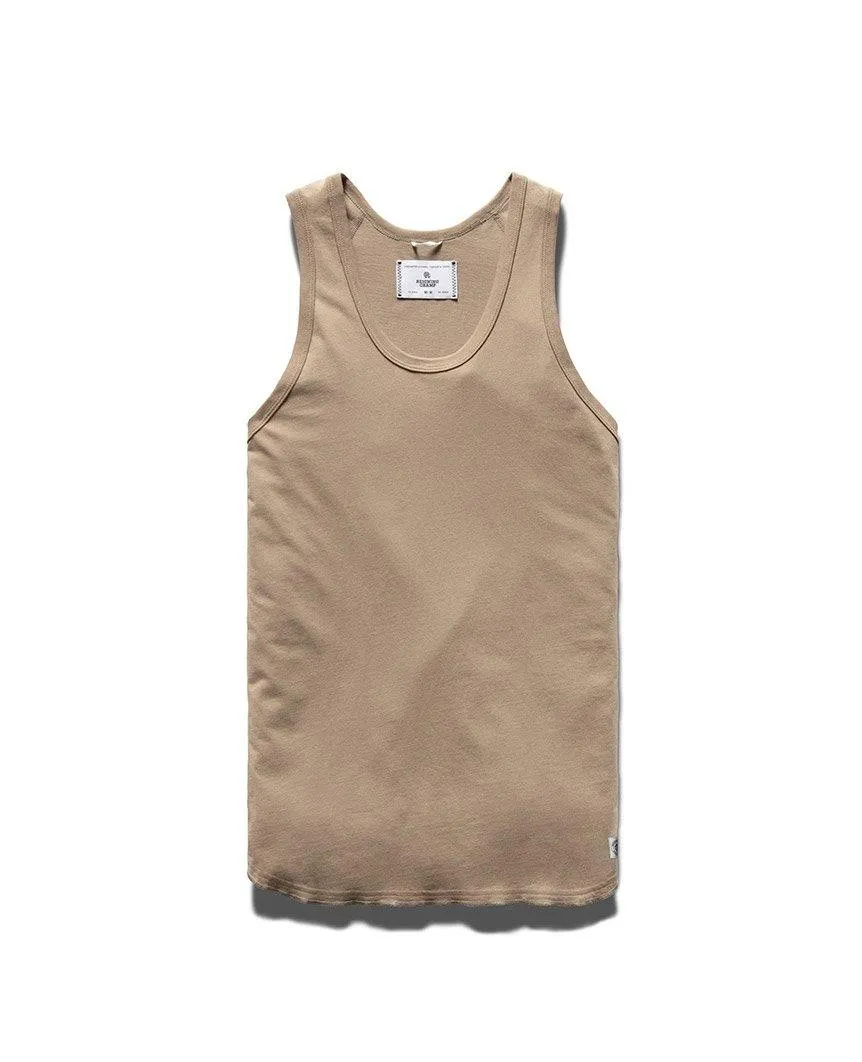 Tank Top Pima Jersey Khaki