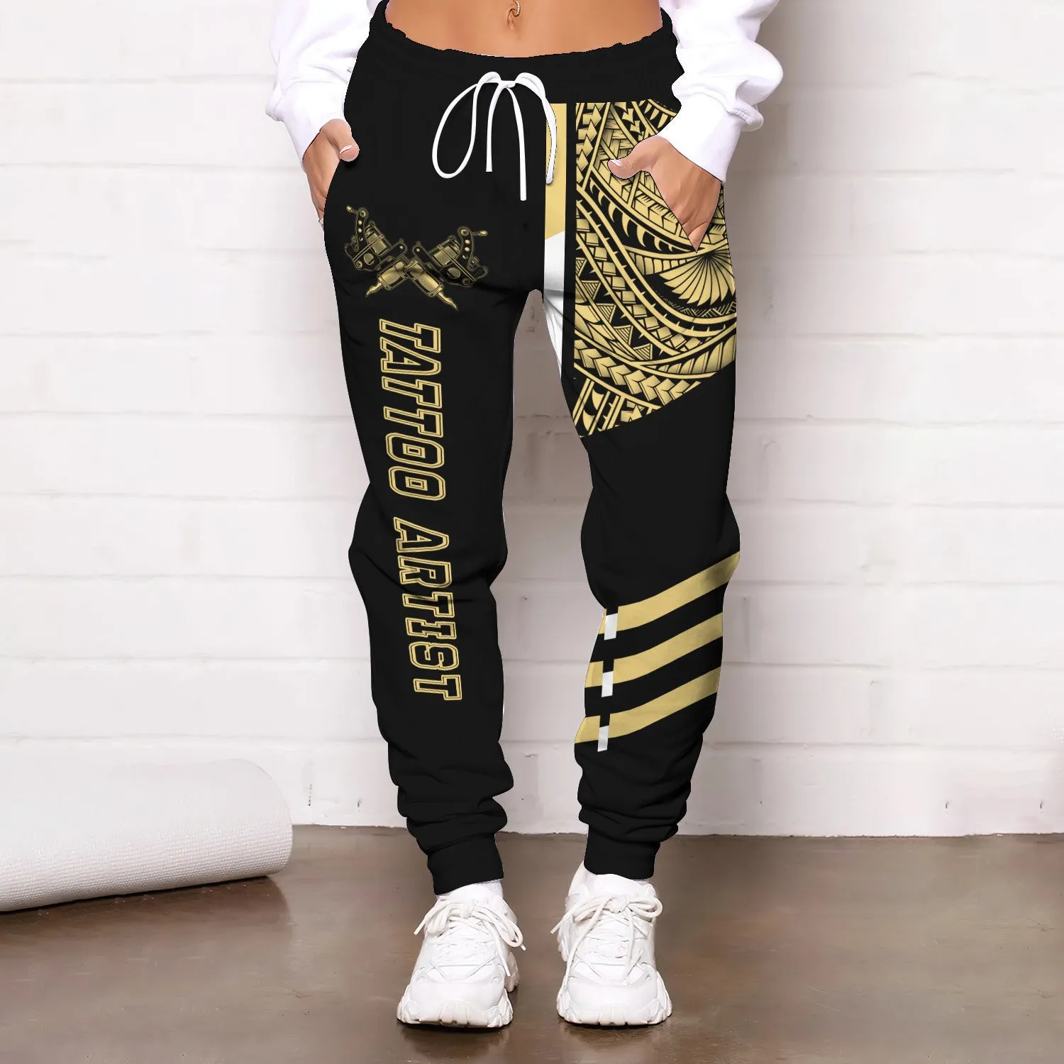 Tattoo Artist Personalized Name 3D Sweatpants Tattoo Machine Jogger