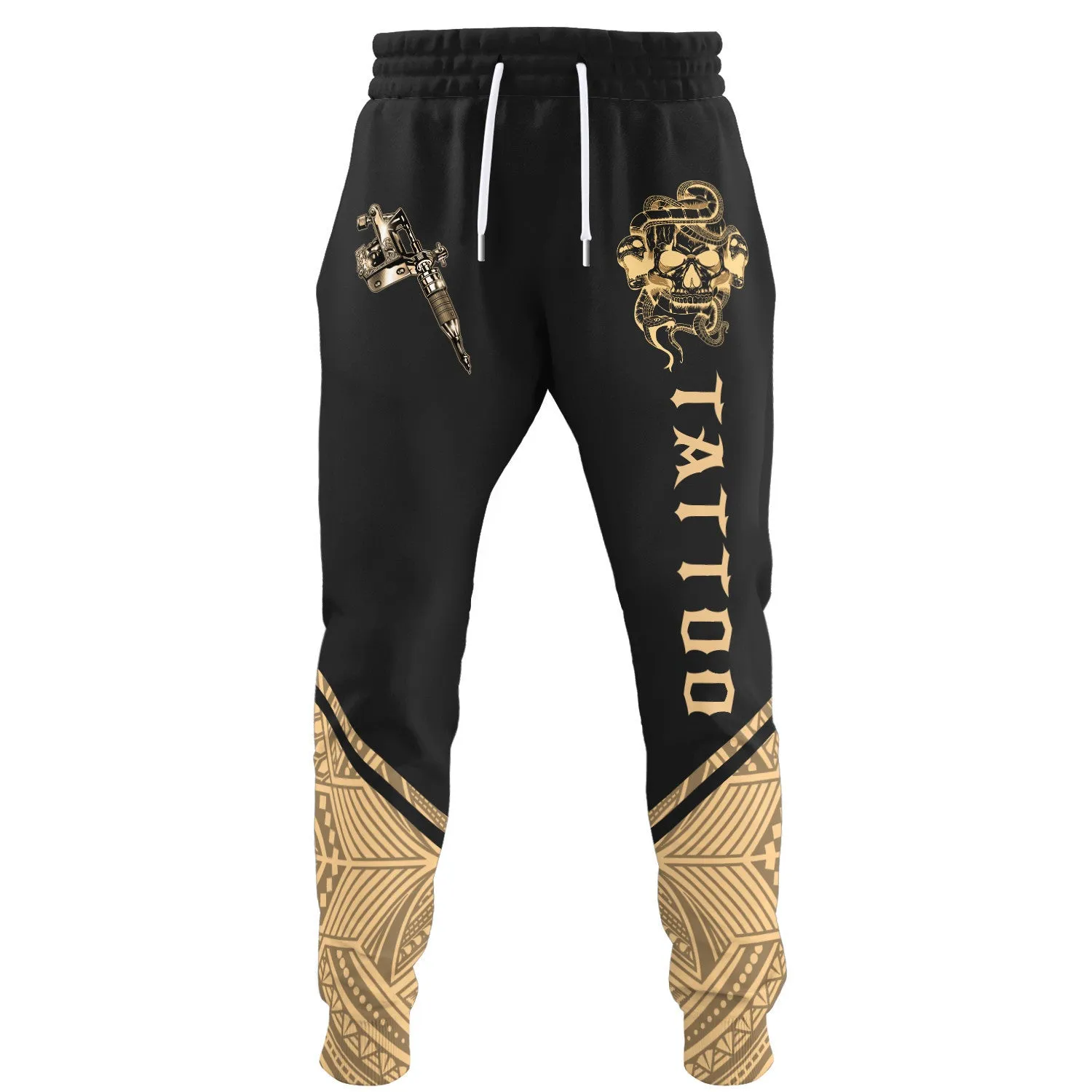 Tattoo Machine Personalized Name 3D Sweatpants Tattoo Artist Jogger