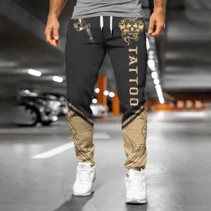 Tattoo Machine Personalized Name 3D Sweatpants Tattoo Artist Jogger