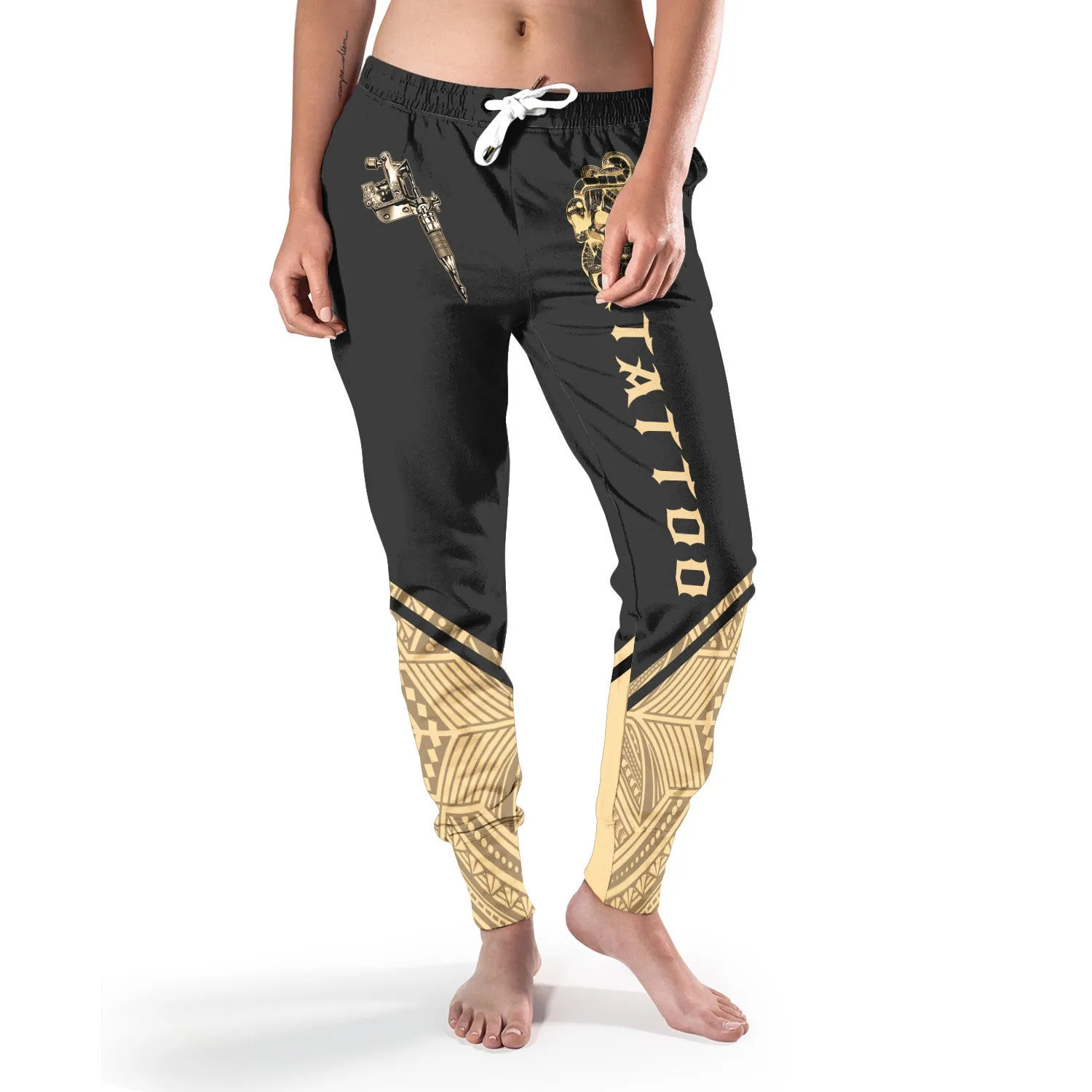 Tattoo Machine Personalized Name 3D Sweatpants Tattoo Artist Jogger