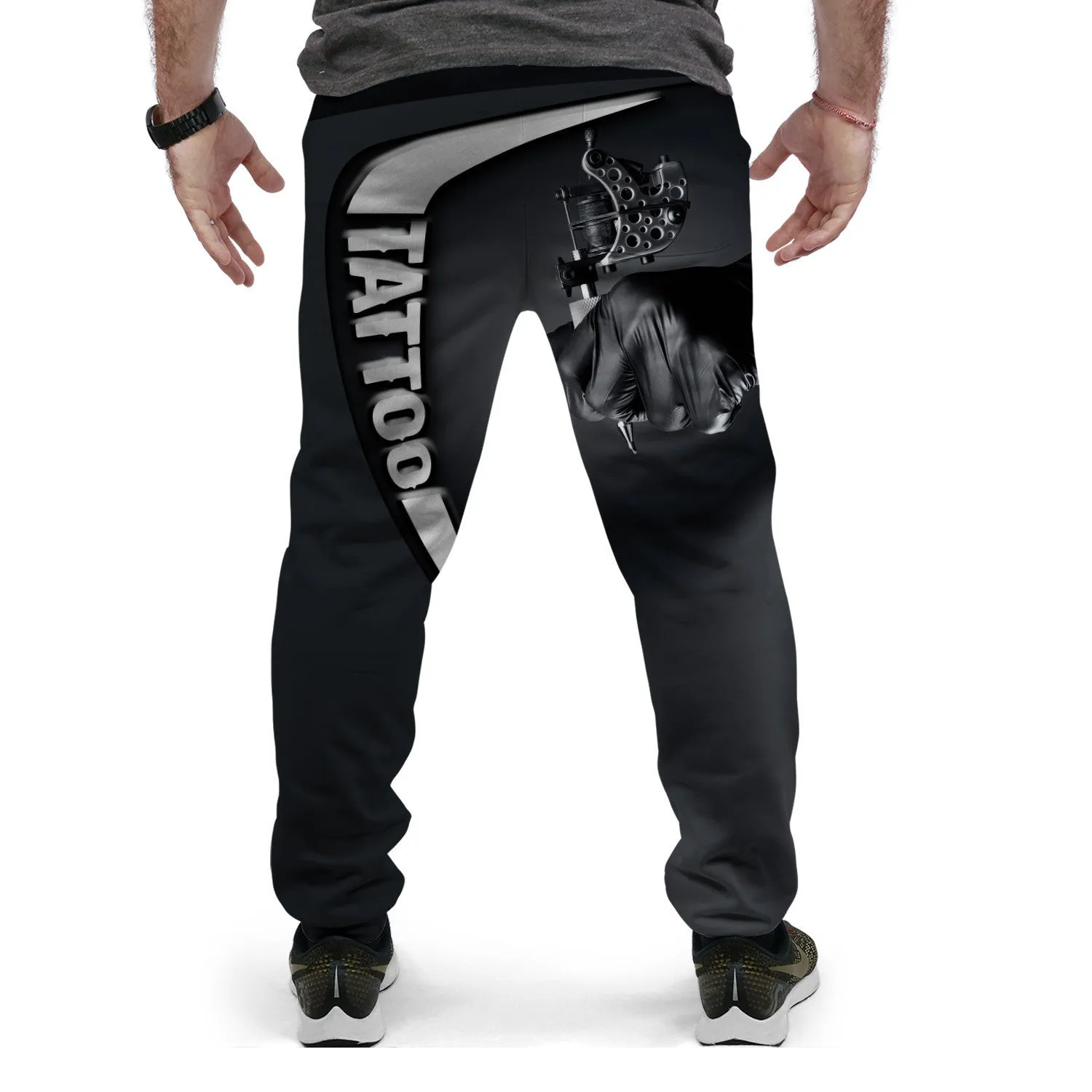 Tattoo Pants Tattoo Machine Personalized Name 3D Sweatpants Tattoo Artist Jogger