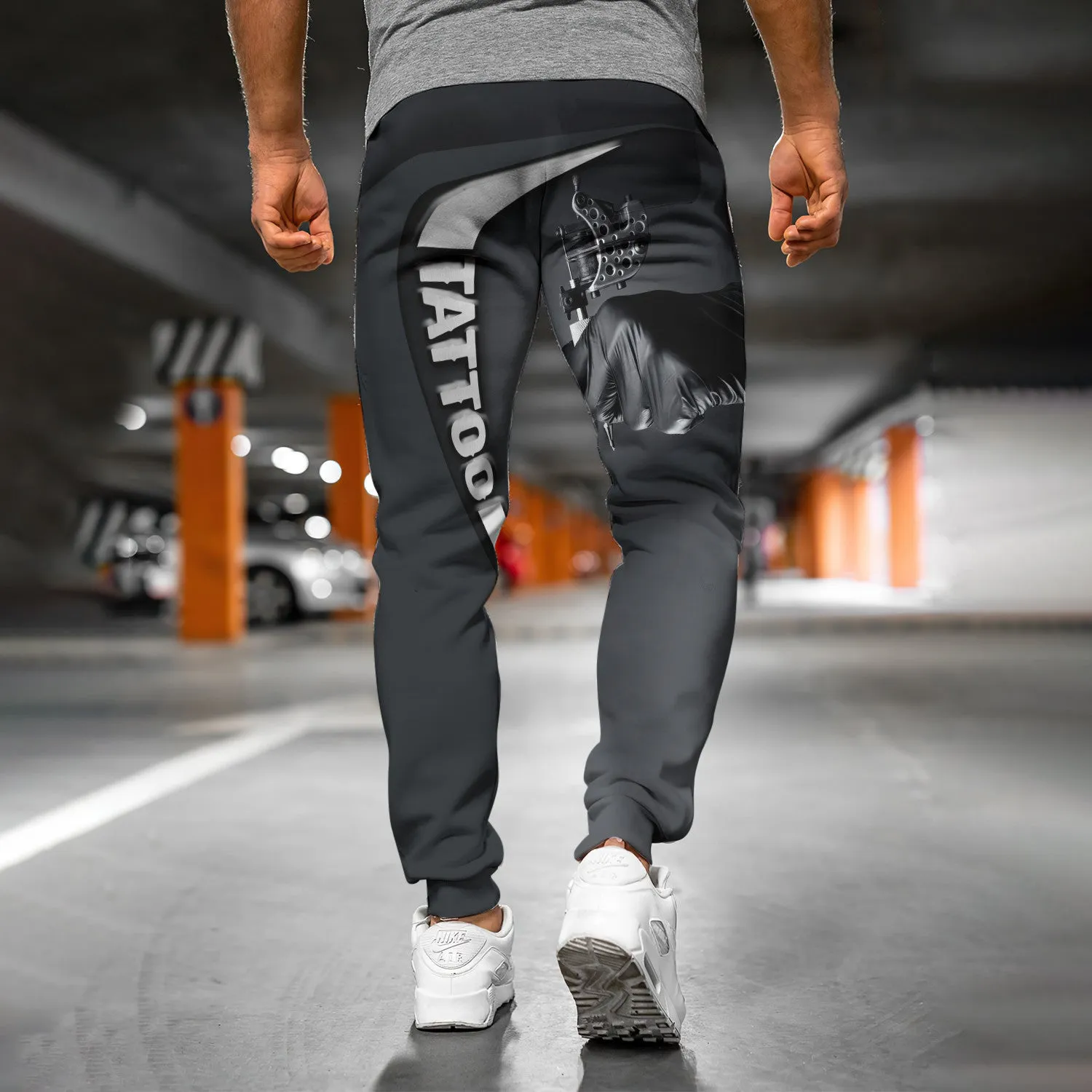 Tattoo Pants Tattoo Machine Personalized Name 3D Sweatpants Tattoo Artist Jogger
