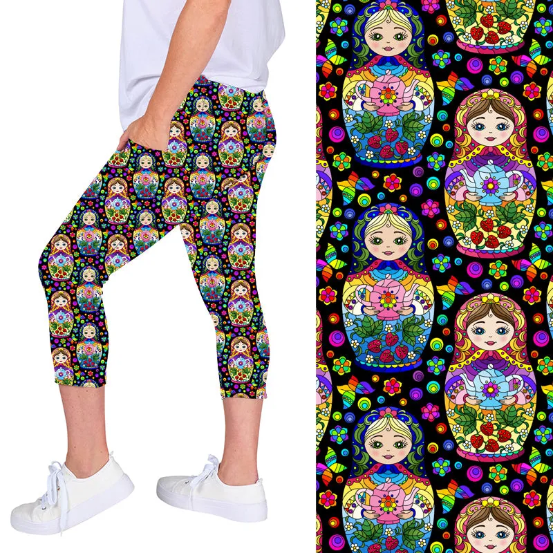 Teapot Babushka Deluxe Pocket Capri