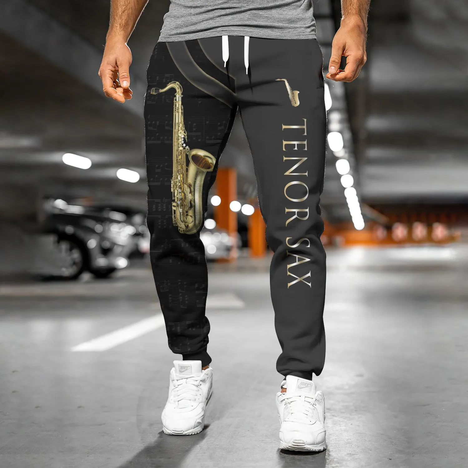 Tenor Saxophone 3D Sweatpants Saxophone Jogger 02