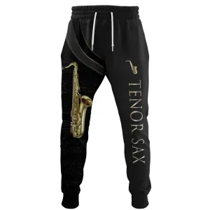Tenor Saxophone 3D Sweatpants Saxophone Jogger 02