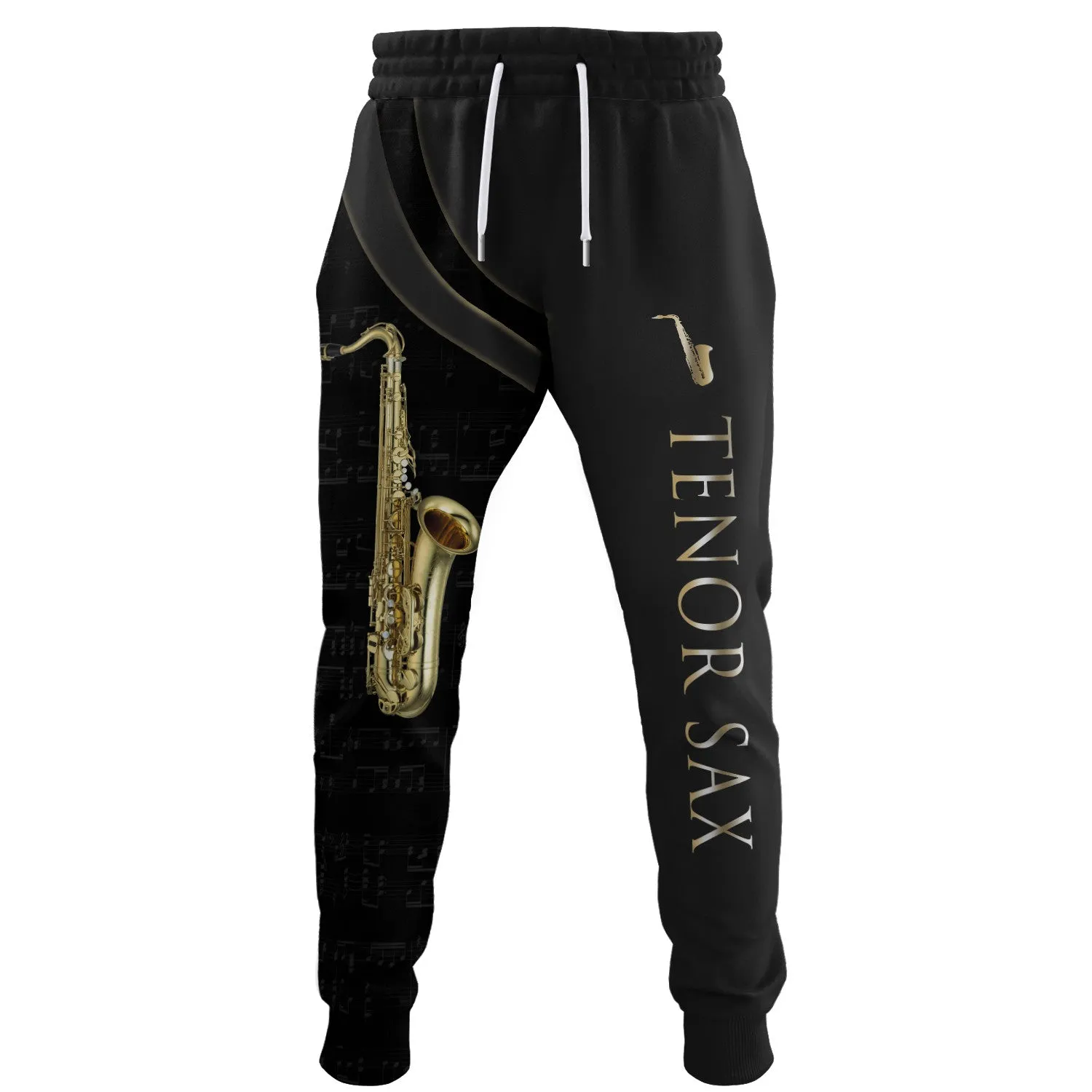 Tenor Saxophone 3D Sweatpants Saxophone Jogger 02