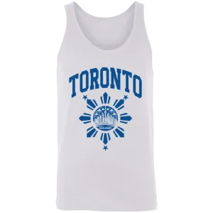 Toronto with Sun and Stars Unisex Cotton Tank Top