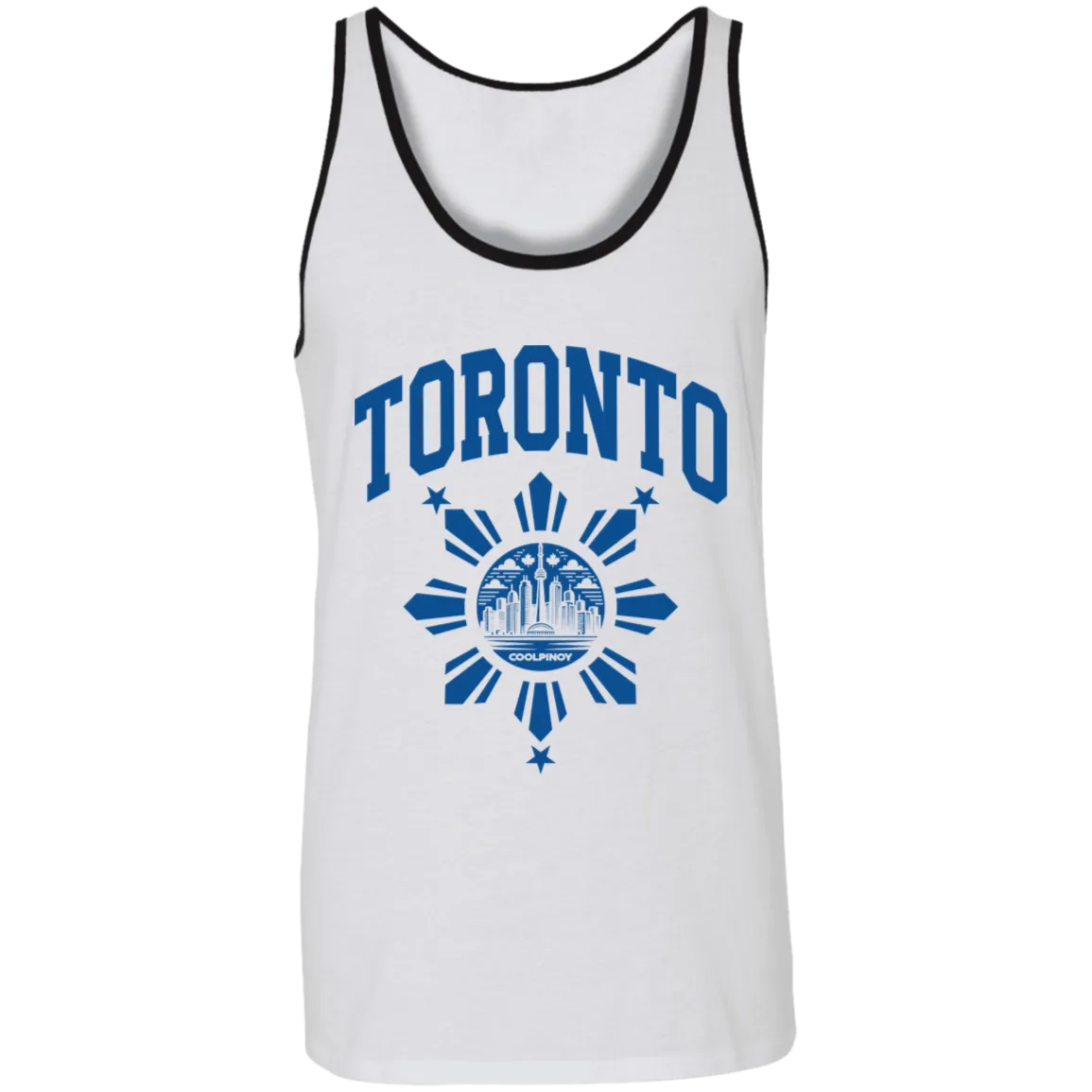Toronto with Sun and Stars Unisex Cotton Tank Top
