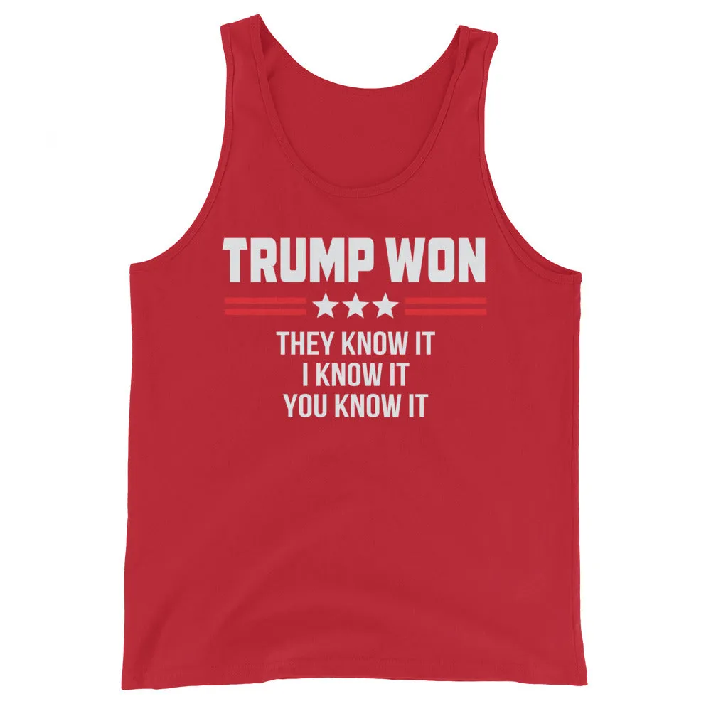 TRUMP WON Unisex Tank Top