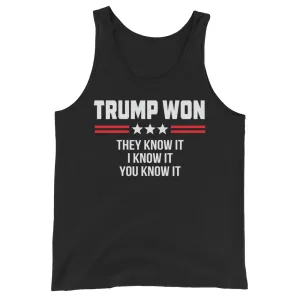 TRUMP WON Unisex Tank Top