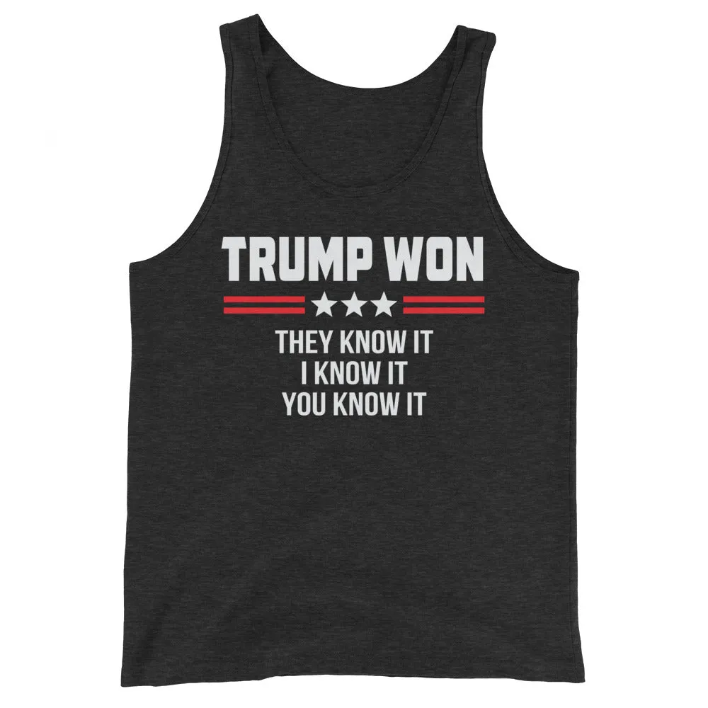 TRUMP WON Unisex Tank Top