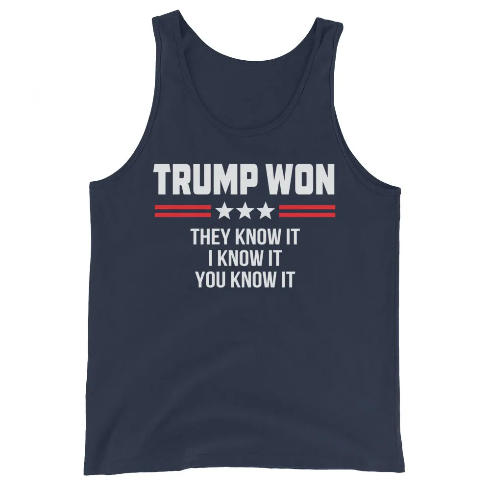 TRUMP WON Unisex Tank Top