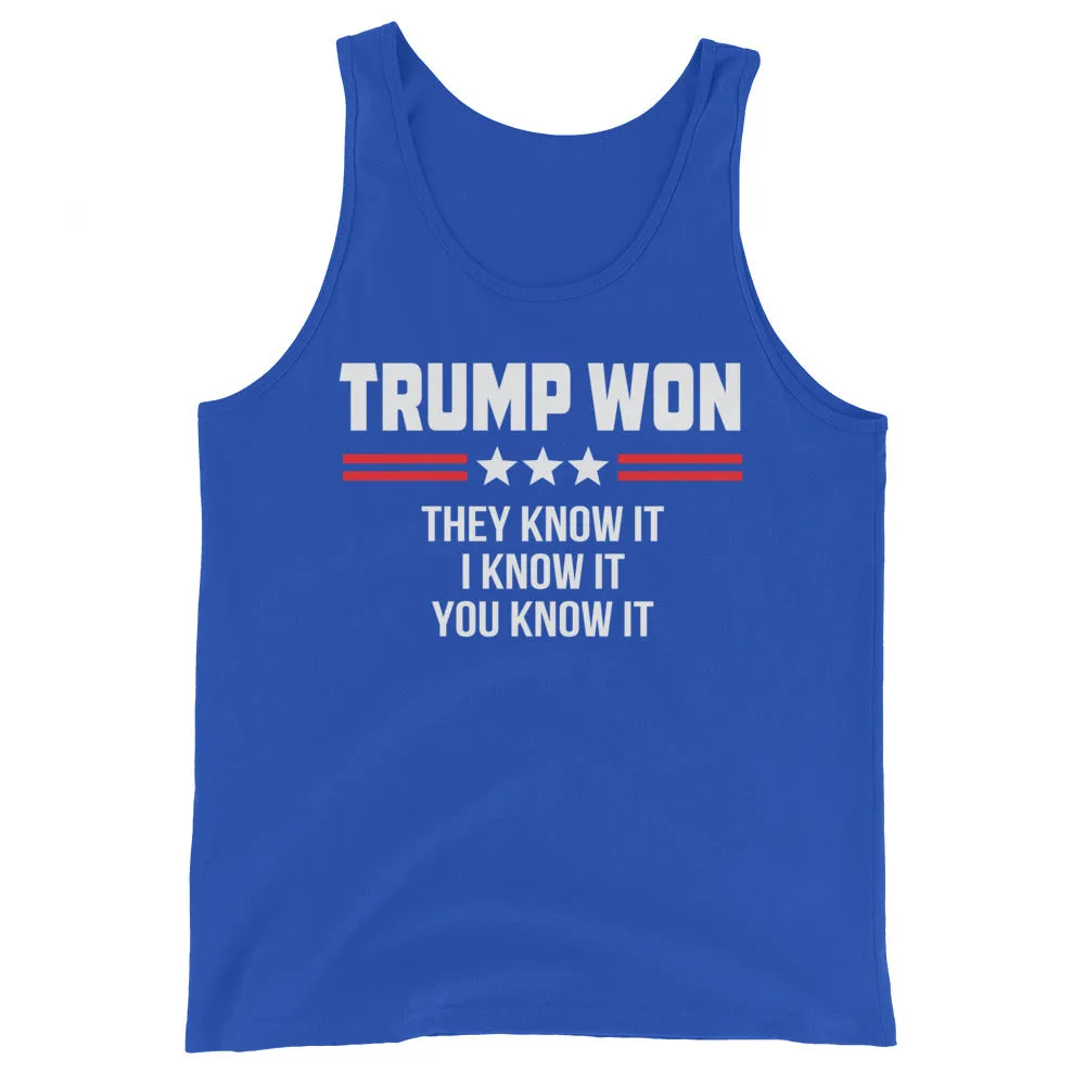TRUMP WON Unisex Tank Top