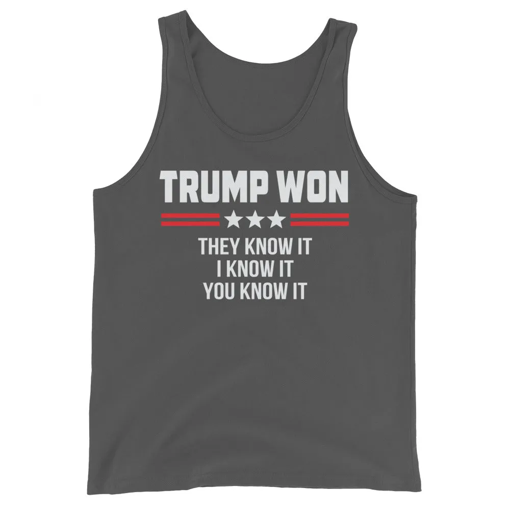 TRUMP WON Unisex Tank Top