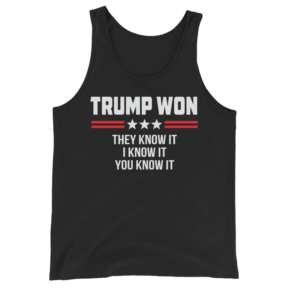 TRUMP WON Unisex Tank Top