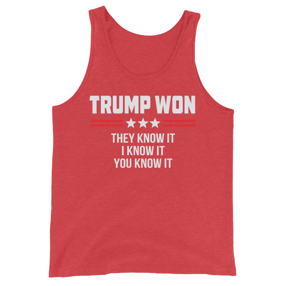 TRUMP WON Unisex Tank Top