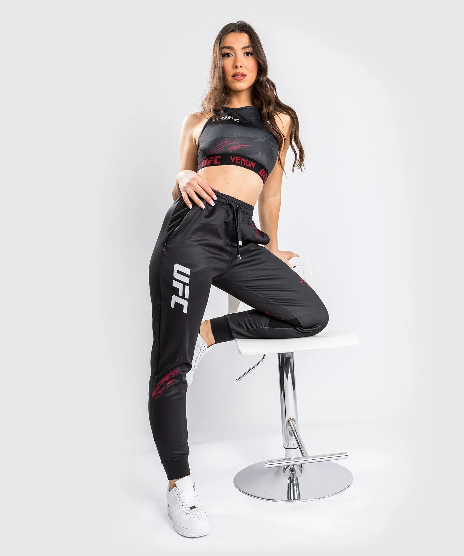 UFC Venum Authentic Fight Week 2.0 Sweatpants - Voor Dames -  Zwart/Rood