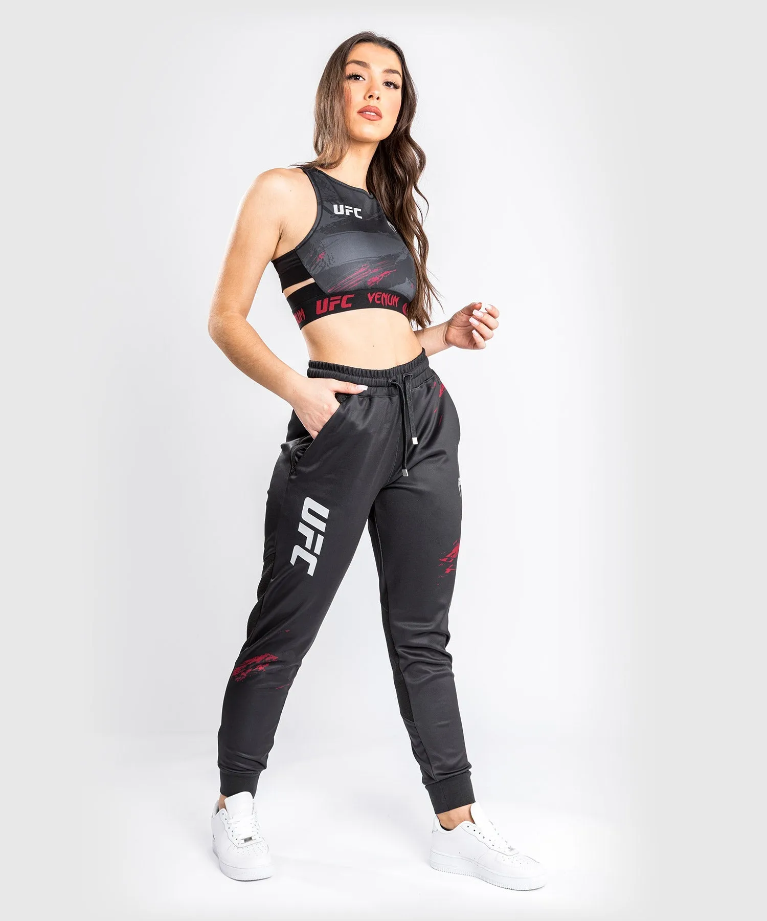 UFC Venum Authentic Fight Week 2.0 Sweatpants - Voor Dames -  Zwart/Rood