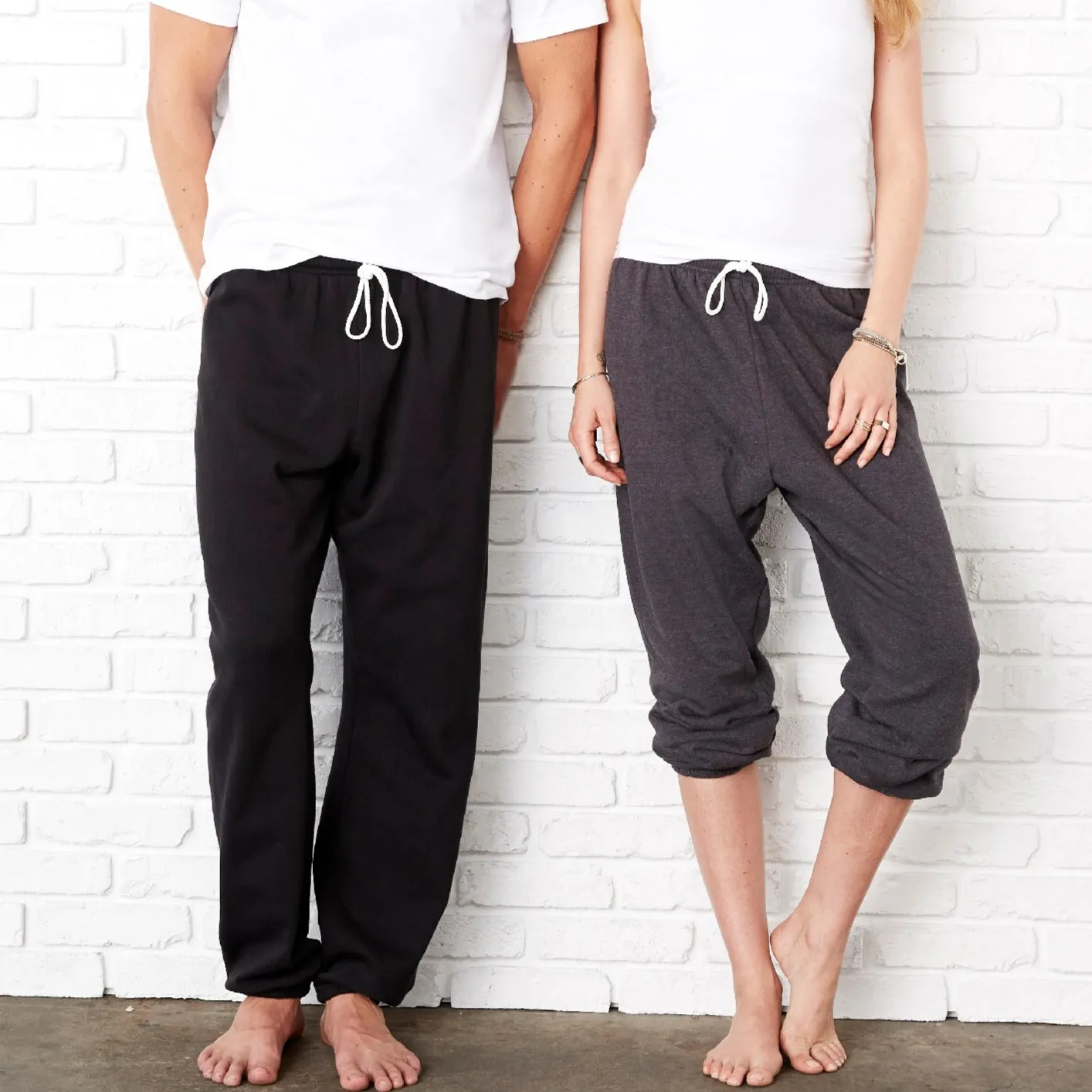 Unisex essential fleece scrunch sweatpants