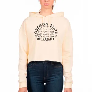 USCAPE Oregon State University Voyager Crop Hoodie, Bone