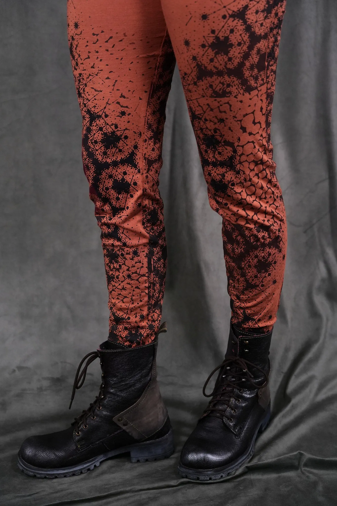 V1718 Bamboo Lycra Legging Persimmon-P