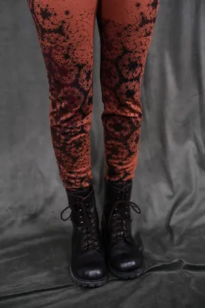 V1718 Bamboo Lycra Legging Persimmon-P