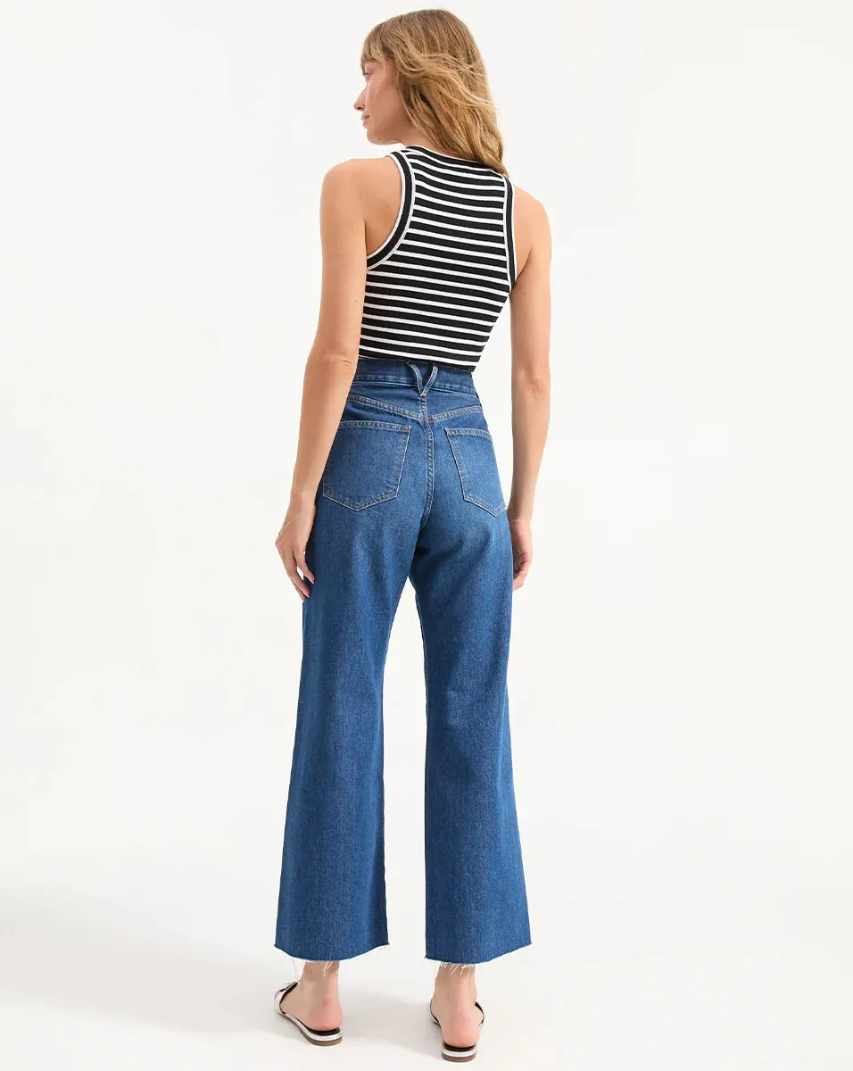 VERONICA BEARD CROPPED JORDYN TANK