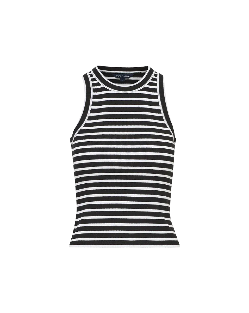 VERONICA BEARD CROPPED JORDYN TANK