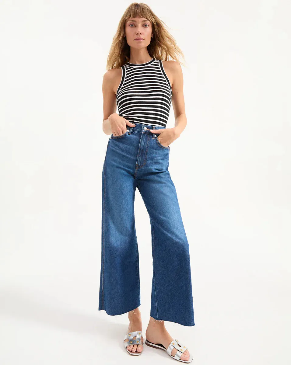 VERONICA BEARD CROPPED JORDYN TANK