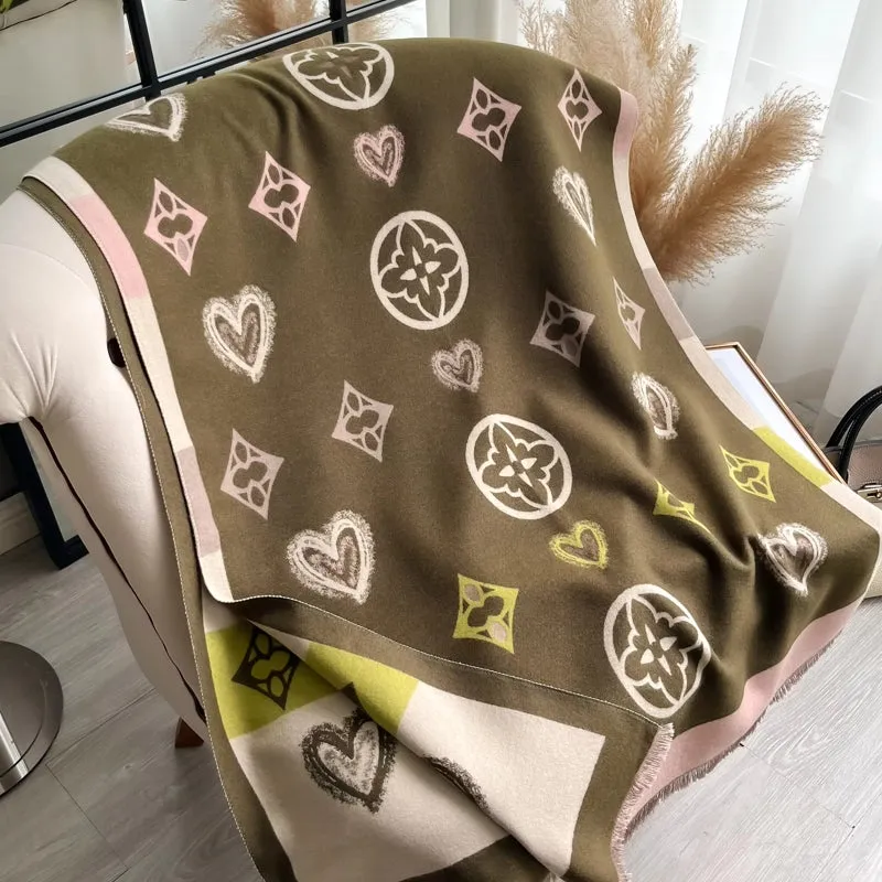 Winter Warm Cashmere Wraps Women Scarf