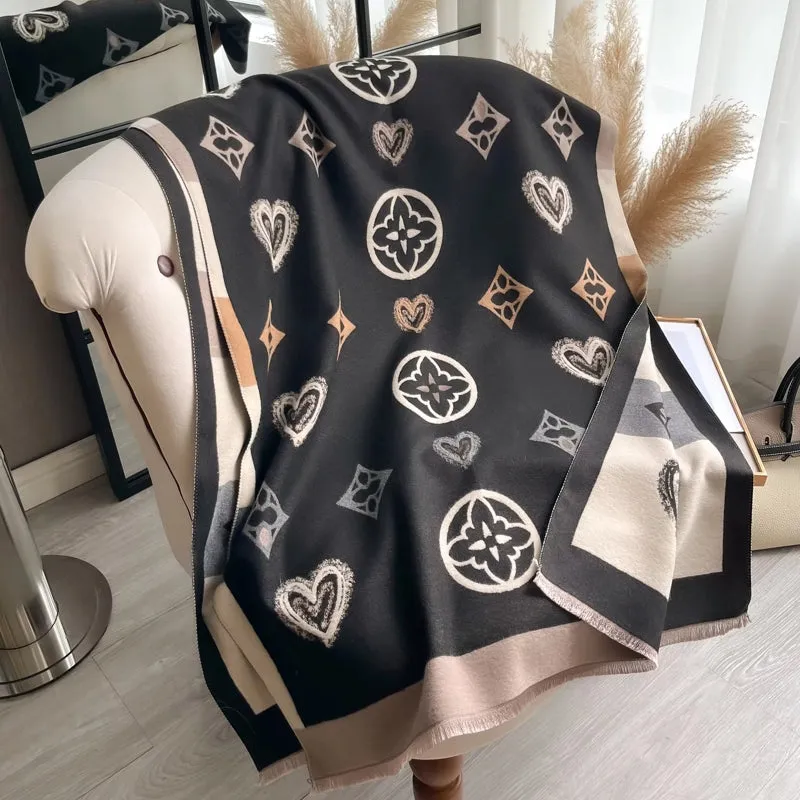 Winter Warm Cashmere Wraps Women Scarf
