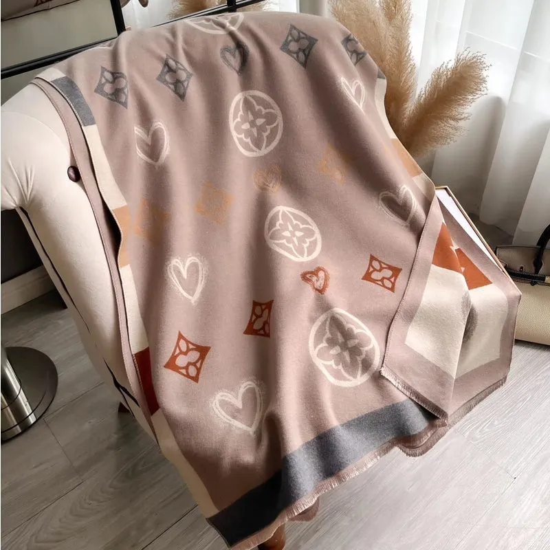 Winter Warm Cashmere Wraps Women Scarf
