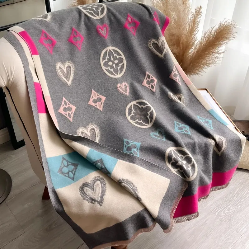 Winter Warm Cashmere Wraps Women Scarf