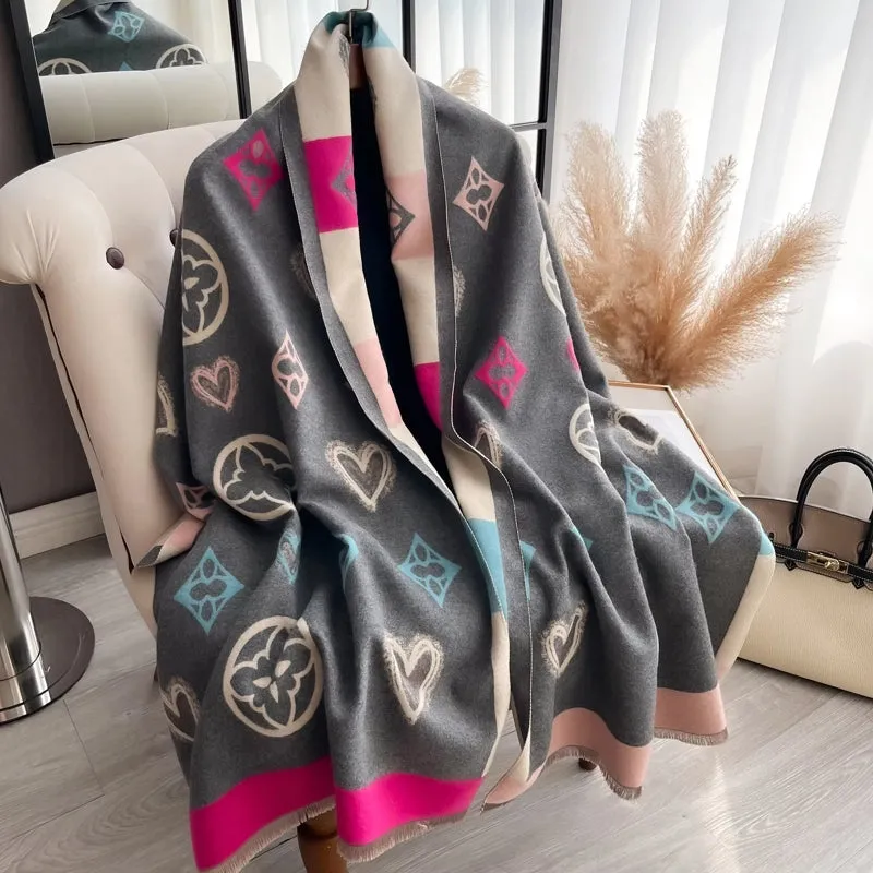 Winter Warm Cashmere Wraps Women Scarf