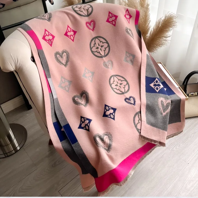 Winter Warm Cashmere Wraps Women Scarf