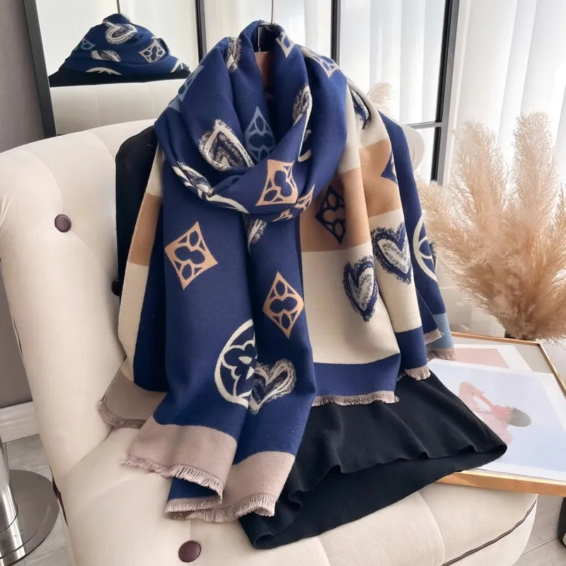 Winter Warm Cashmere Wraps Women Scarf