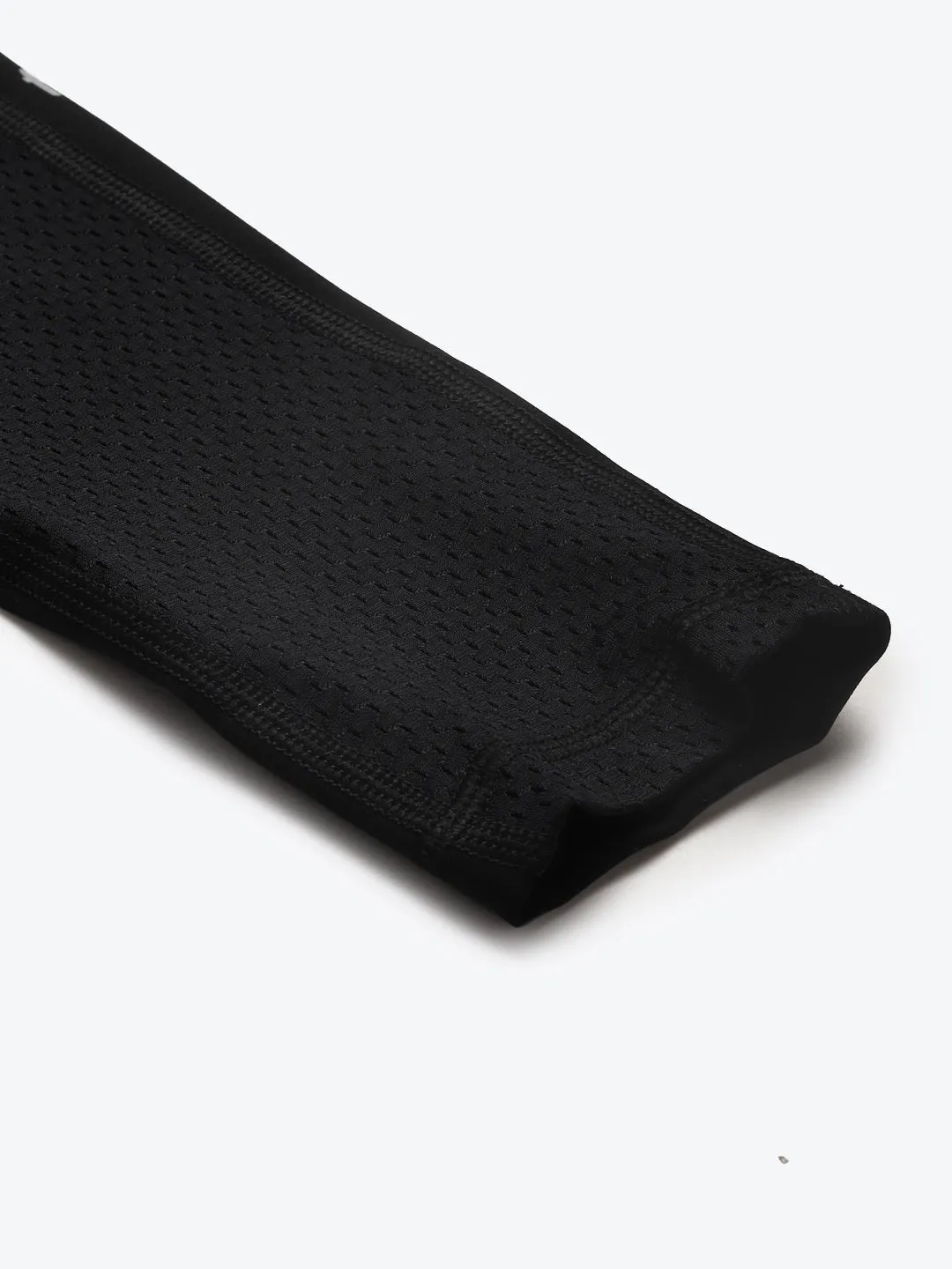 Women's Black & Blue Solid Training Tights