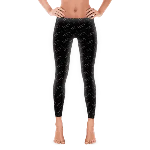 Women's "Wifey" Leggings - Black