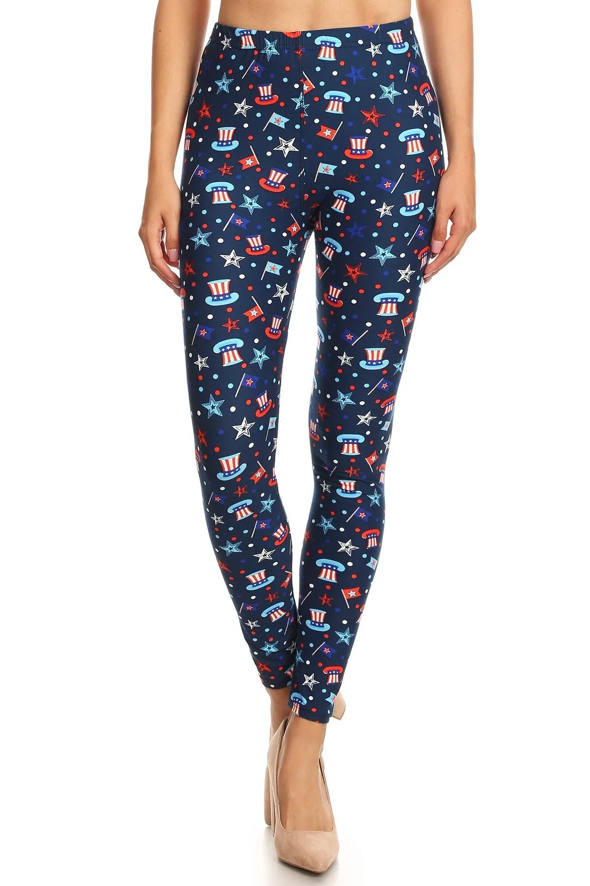 Women's Regular American Spirit Pattern Printed Leggings