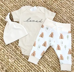 Woodland Bear | Organic Baby Set | Gender Neutral
