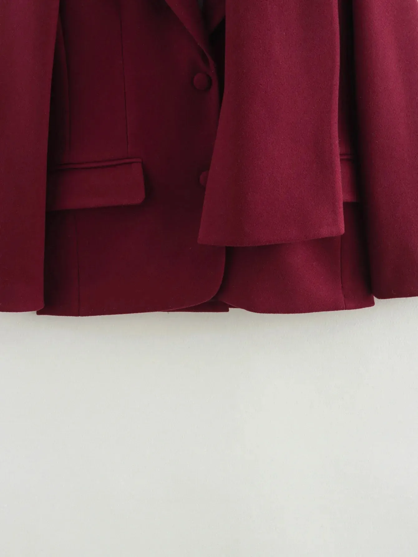 Woolen Blazer Jacket  Loose Long Sleeve Coat