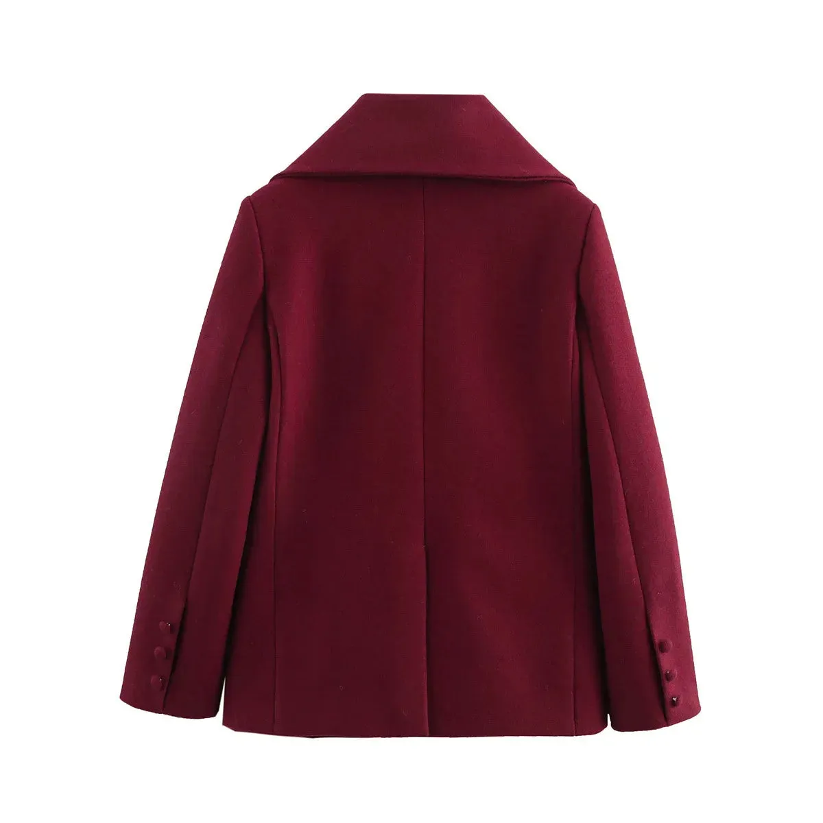 Woolen Blazer Jacket  Loose Long Sleeve Coat