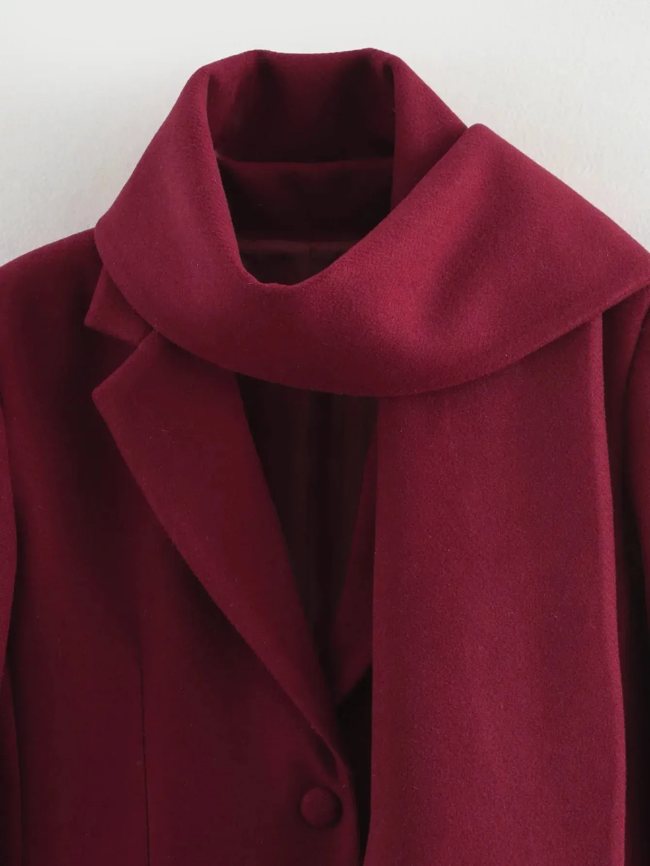 Woolen Blazer Jacket  Loose Long Sleeve Coat