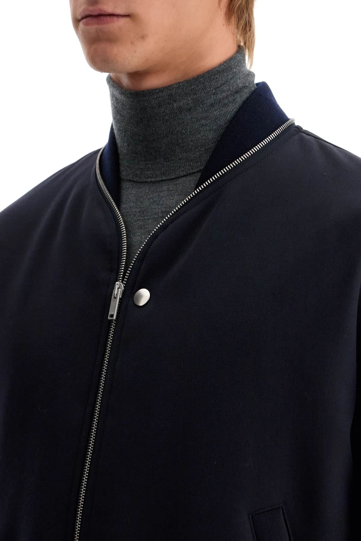 woolen bomber jacket