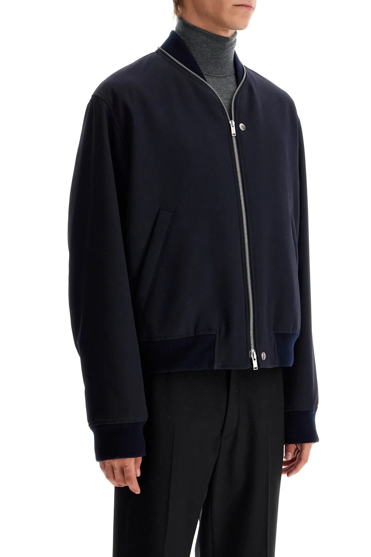 woolen bomber jacket