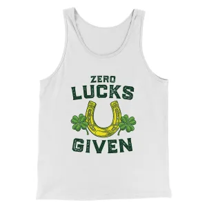 Zero Lucks Given Men/Unisex Tank Top